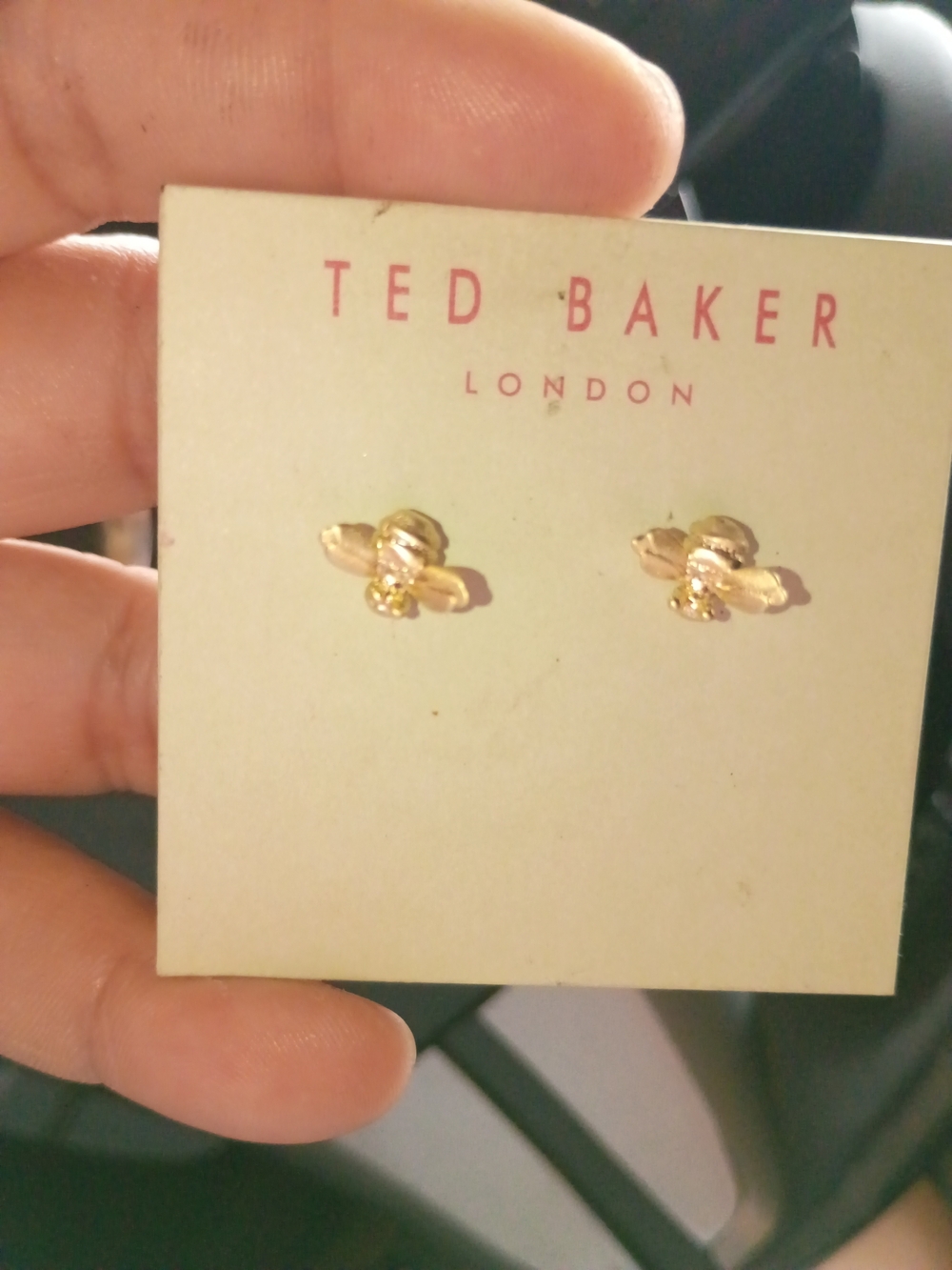 Ted Baker Gold Bee Stud Earrings - Gold